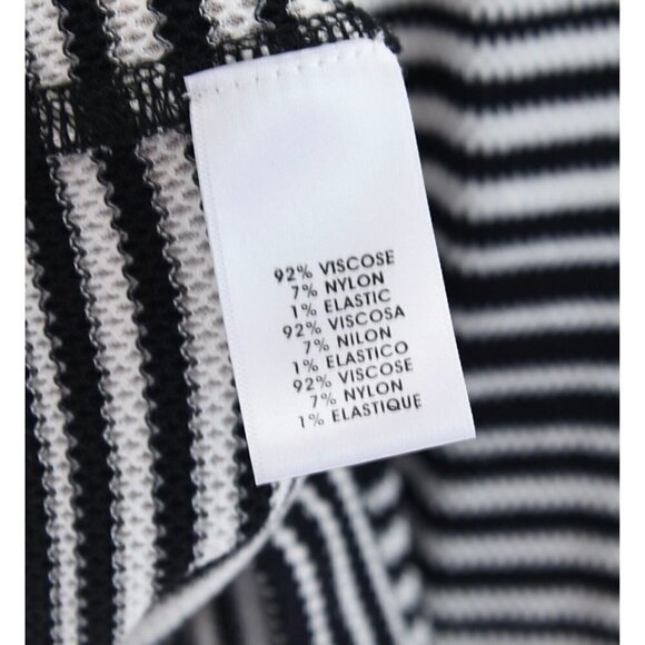 Worth New York Sz M 10 Striped Sweater Knit Maxi Skirt Tank Top 2pc Set Black - Picture 8 of 8